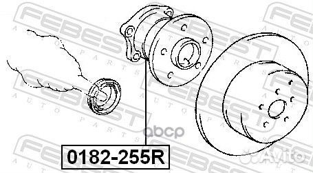 Ступица колеса зад прав/лев ;toyota avensis