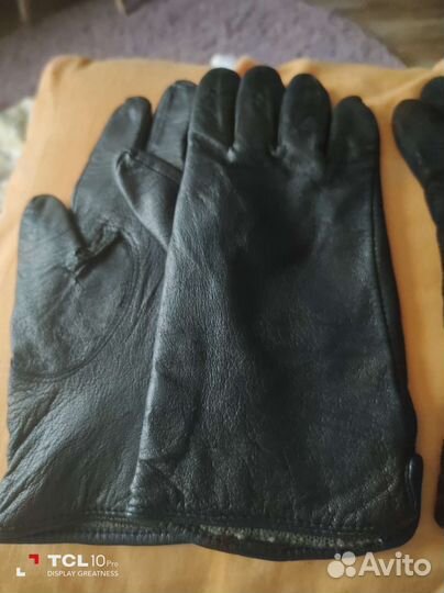 Перчатки женские кожаные новые