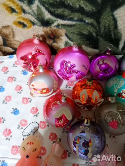 Елочные игрушки СССР одним лотом