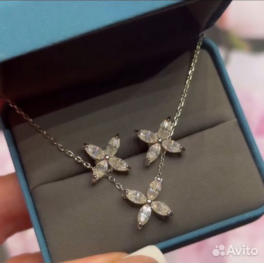 Пусеты с бриллиантами