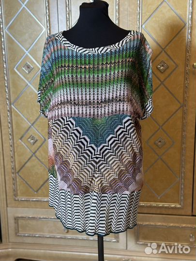 Платье туника пляжное, размер 40-42, XS/S