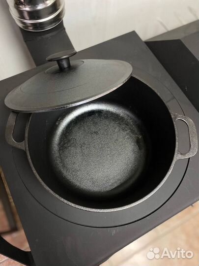 Кастрюля чугунная с крышкой 3л «гардарика»