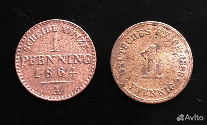 Монеты: Пруссии, Германии, Веймарской республики