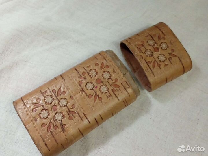 Футляр для очков, береста, ручная работа