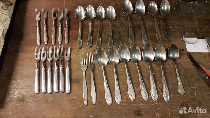 Вилки ложки нержавейка СССР