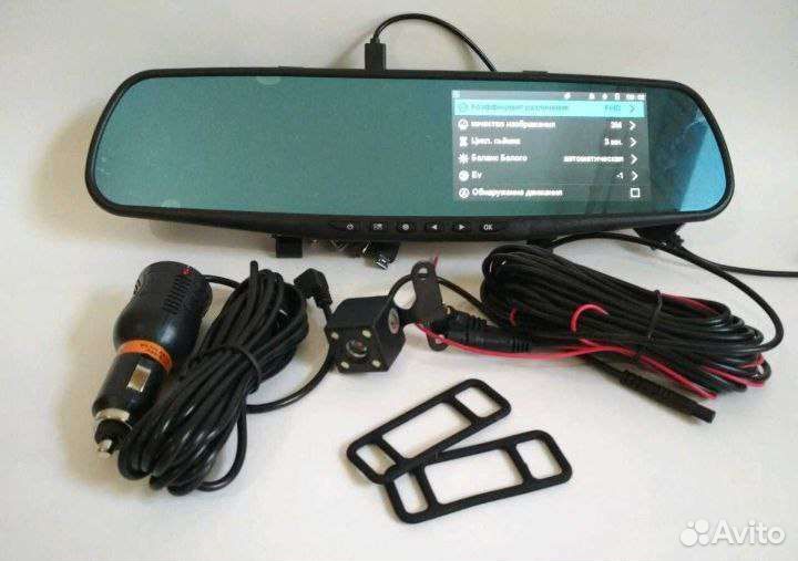 Видеорегистратор зеркало 2 камеры (не китай)