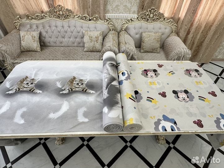 Остатки ткани в рулонах