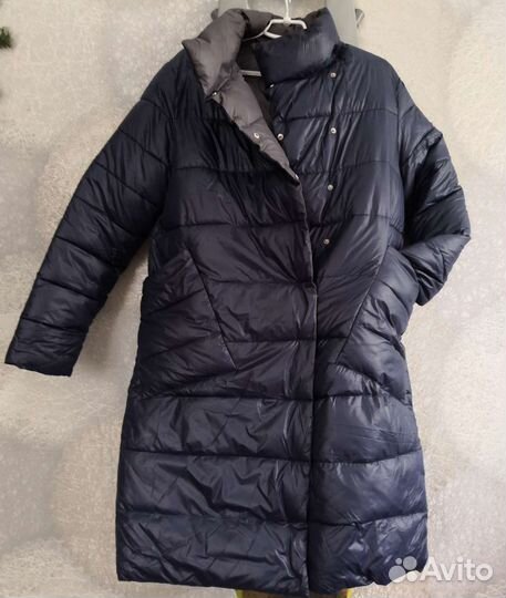 Пуховик женский, р50-52, бу немного