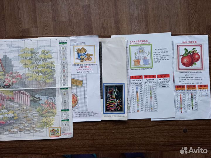 Схемы от наборов для вышивания