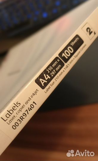 Самоклеящиеся этикетки xerox