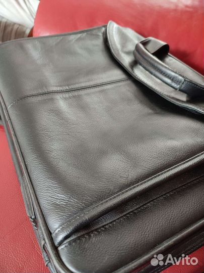 Кожаный портфель для ноутбука dell