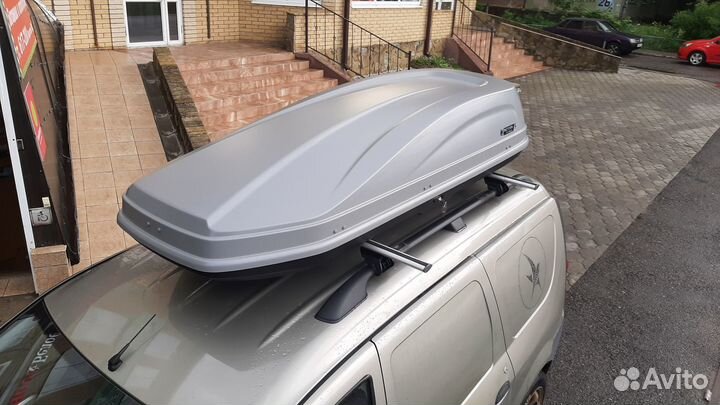 Автобокс на крышу Turino 650л, 225х88х45 см, Серый