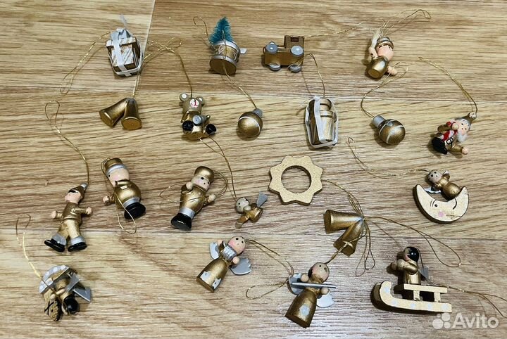 Елочные игрушки ручной работы. Дерево