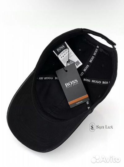 Кепка Hugo Boss плотный лоб чёрная