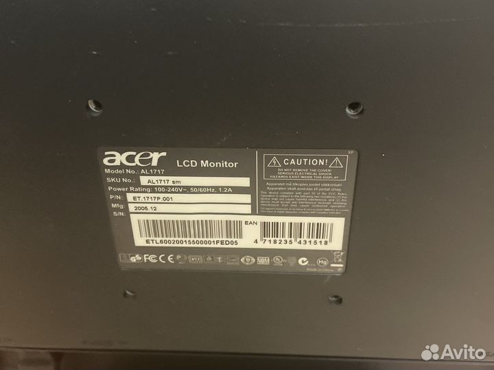 Монитор Acer Al1717
