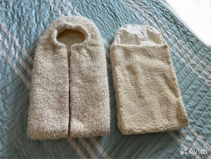 Зимний конверт в коляску/ на выписку на овчине