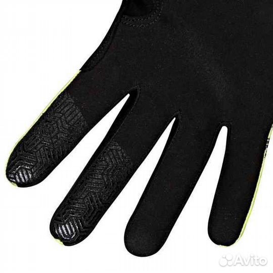 Велоперчатки полноразмерные STG Slim Skin, размер XS, зеленый с черным