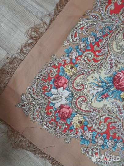 Новый Павловопосадский платок шерсть 100