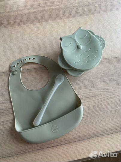 Набор для кормления силиконовый Happy Baby