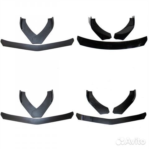 Универсальный сплиттер переднего бампера Salman