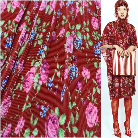 Ткань плиссе Balenciaga