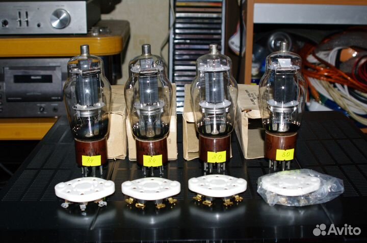 Винтажные радиолампы vt-136 1625 с гнездами