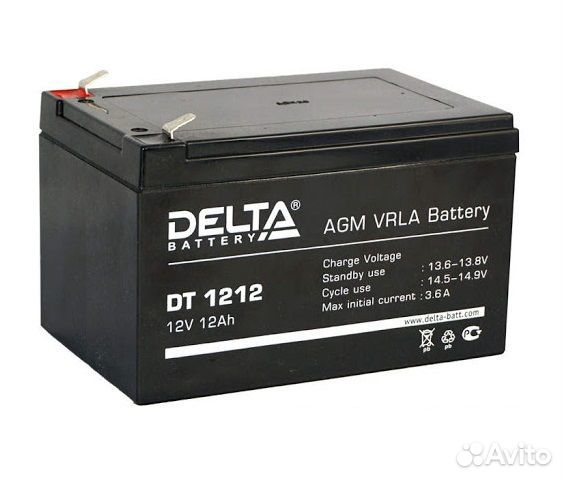Аккумулятор Delta DT 1212 12V 12Ah
