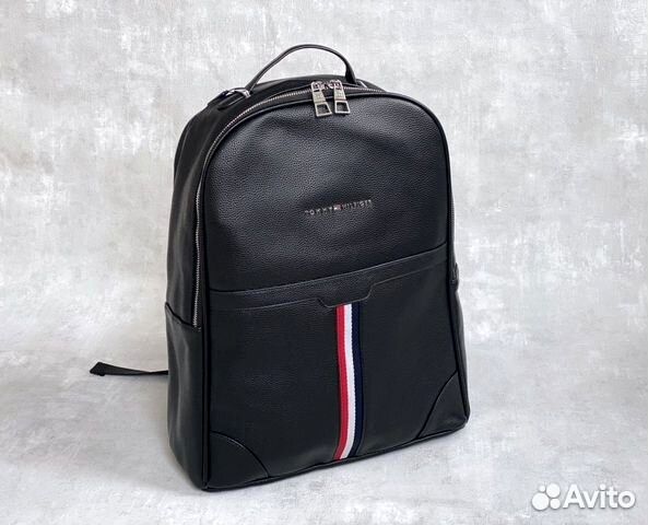 Мужской кожаный рюкзак Tommy Hilfiger