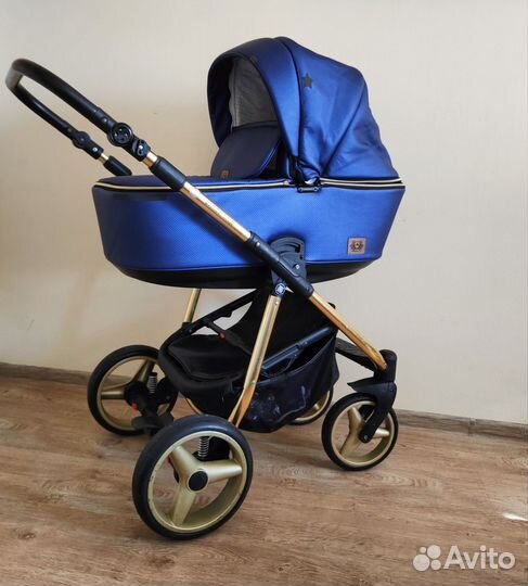 Коляска Adamex Barcelona 2в1 (Гелевые колёса)