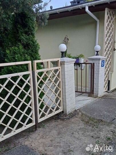 Деревянные заборы из решёток