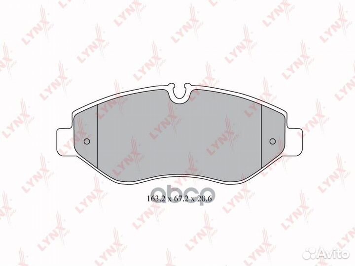 Колодки тормозные дисковые BD-5341 lynxauto