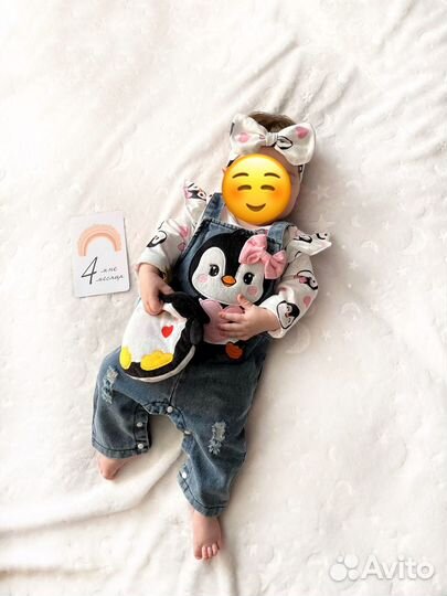 Костюм для девочки 2-6 месяцев