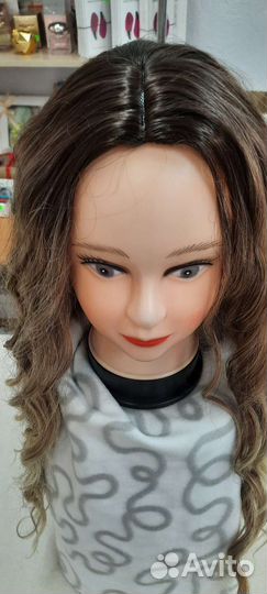 Парик омбре пепельный блонд на сетке