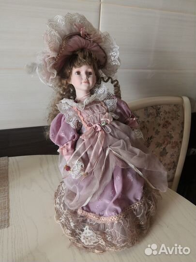 Кукла декоративная керамика 45см
