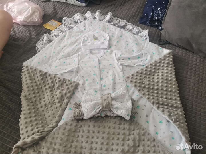 Конверт на выписку для мальчика осень