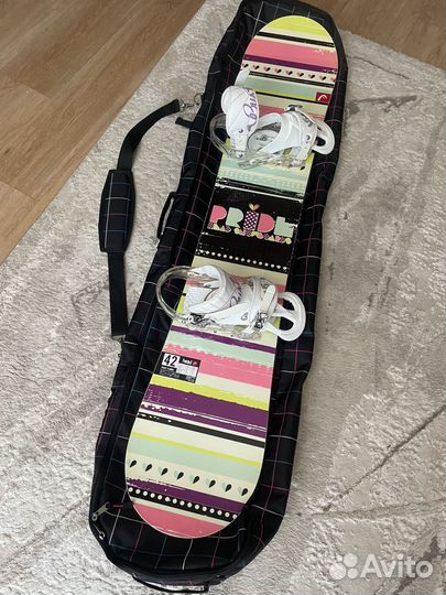 Сноуборд как новый Head + крепы Burton