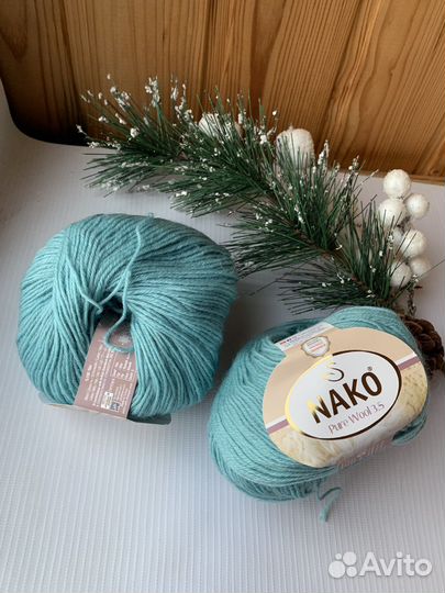 Пряжа nako purewool 100 шерсть