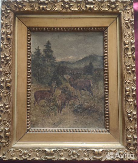 Картина маслом старая