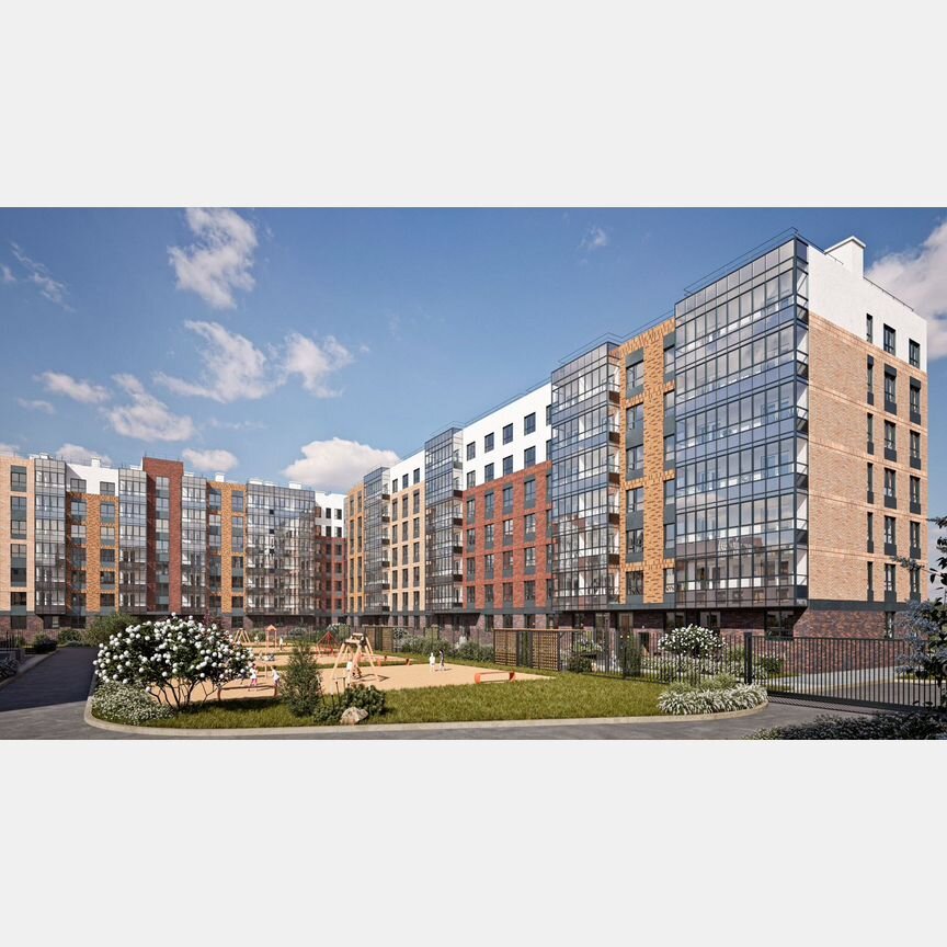 2-к. квартира, 57,1 м², 1/7 эт.