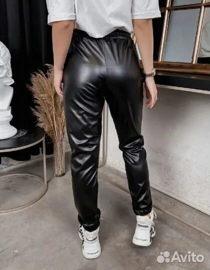 Кожаные штаны женские