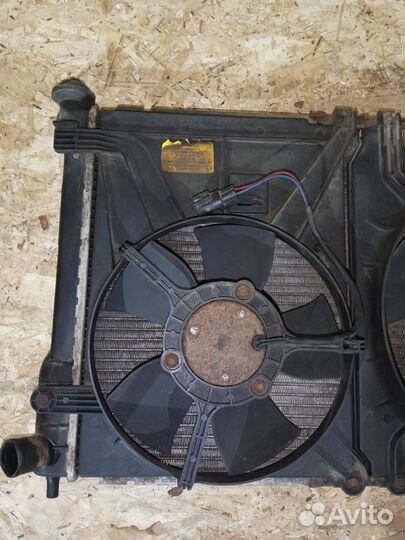 Радиатор с вентиляторами chevrolet lanos (ланос)