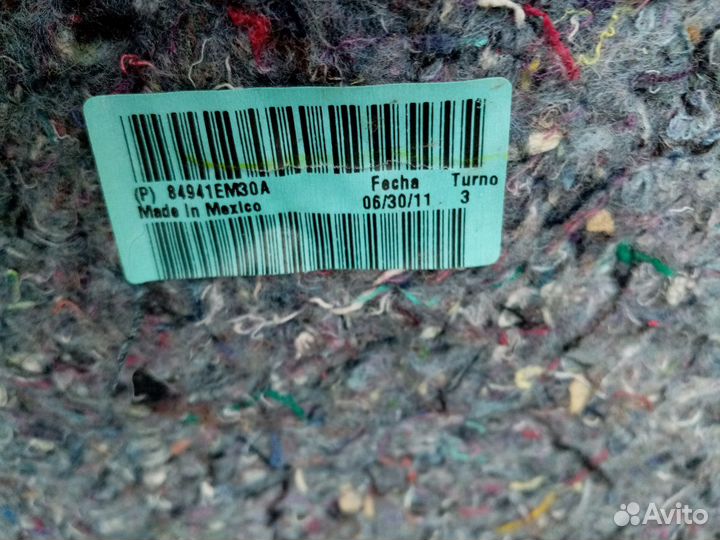 Обшивка багажника Nissan Tiida