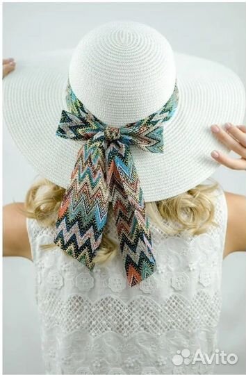 Шляпа женская белая