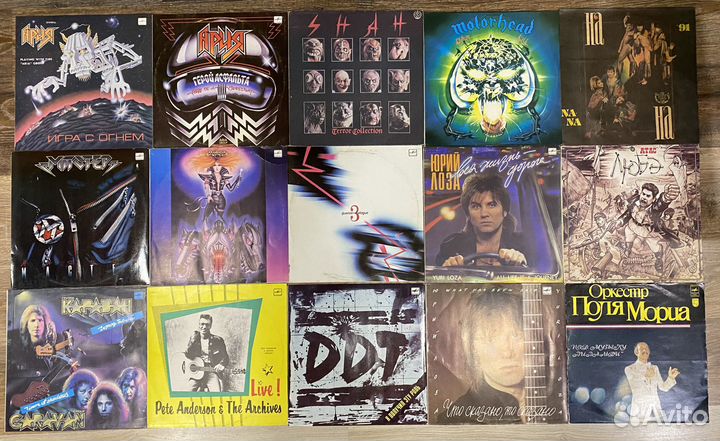 Винил LP рок, метал СССР