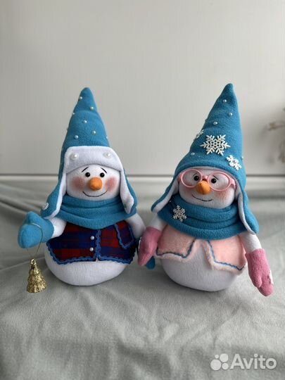 Интерьерные игрушки снеговики