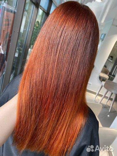 Однотонное окрашивание волос, тонирование