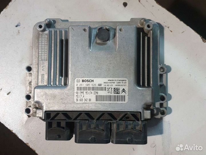 Блок управления двигателя эбу пежо 308