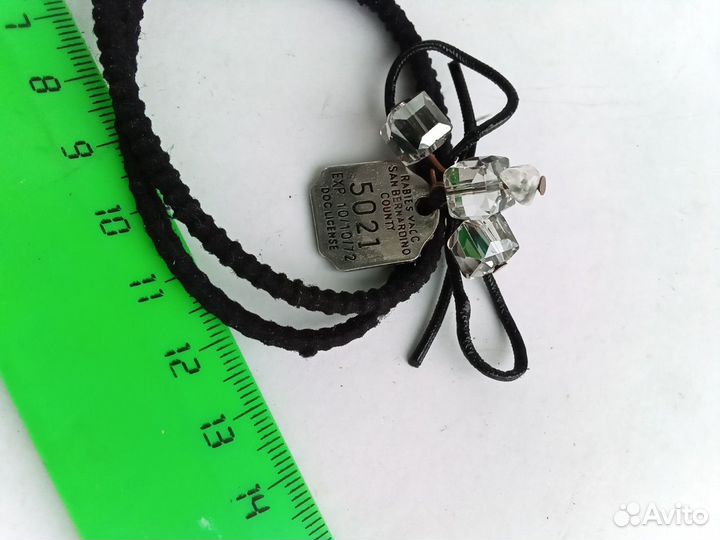 Ошейник для маленькой собаки жетон