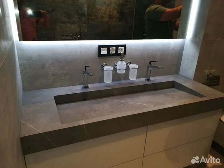 Раковина из керамогранита