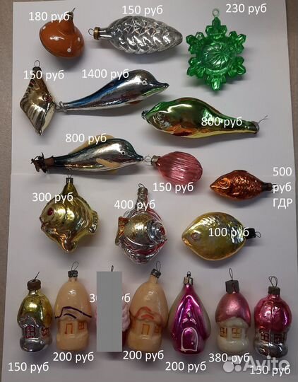 Старые елочные игрушки